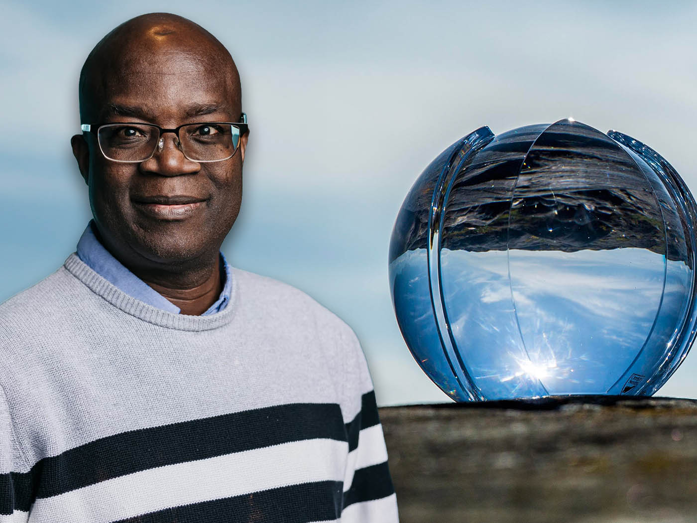 Dr. Rashid Sumaila receiving the Volvo Environment Prize